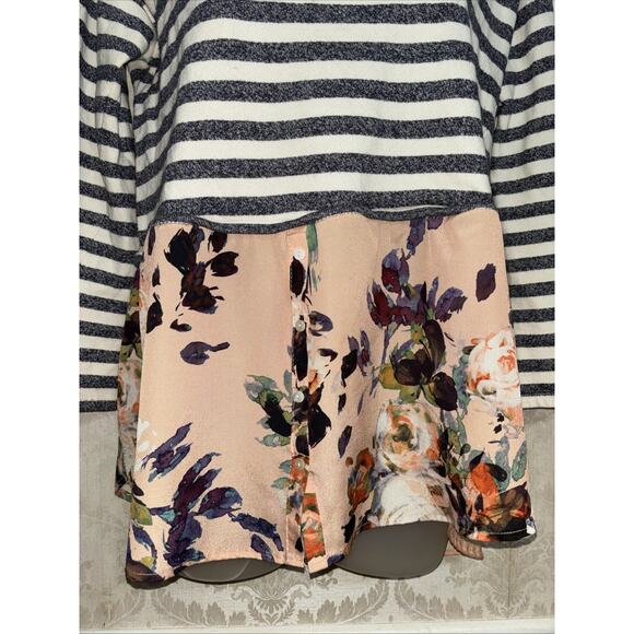 Anthropologie Postmark Cotton Blend 3/4 Sleeve Pullover Top Size M - Picture 4 of 8